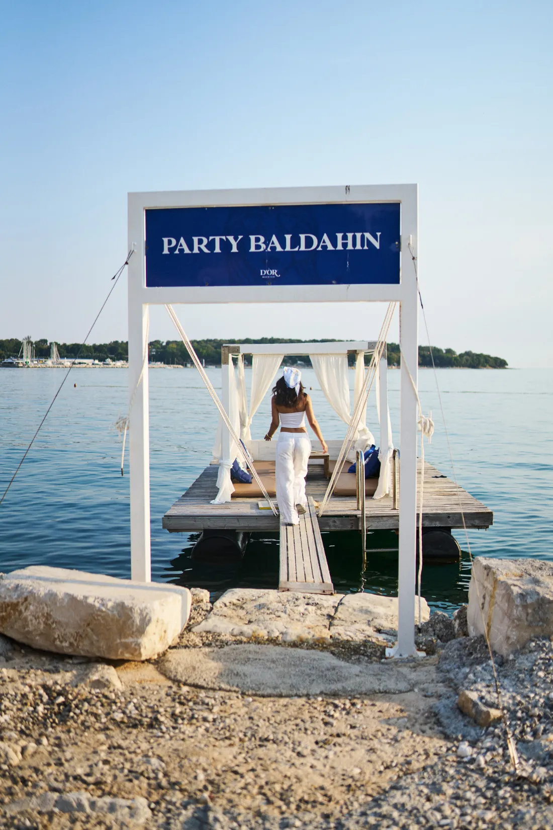Party Baldachin at D'Or Beach Club Funtana